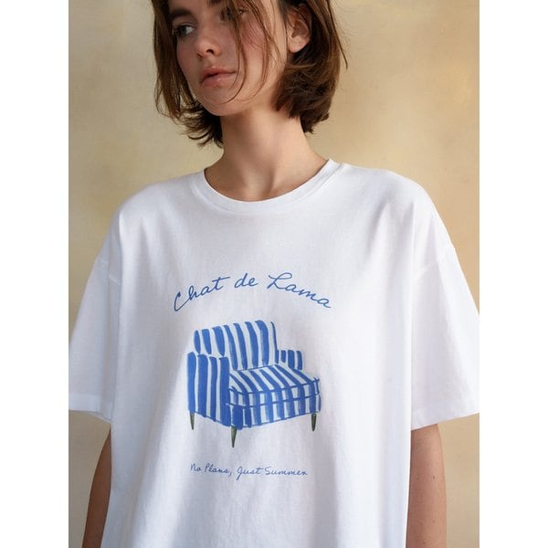 NO PLANS JUST SUMMER T-SHIRT [WHITE] / 2COLOR