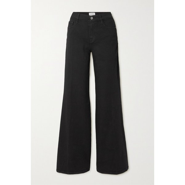 르 팔라초 하이웨이스트 와이드 진 블랙 45666037504843880