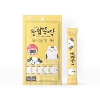 한입뚝딱 짜먹는 한입뚝딱 강아지 간식 닭고기와 고구마 60g(12gX5P)