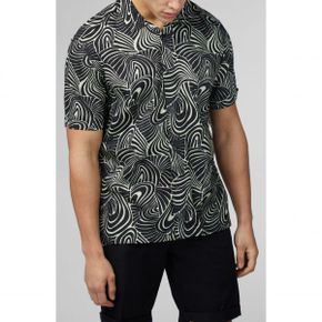 4650947 Ben Sherman Psychedelic Swirl Print Camp Shirt