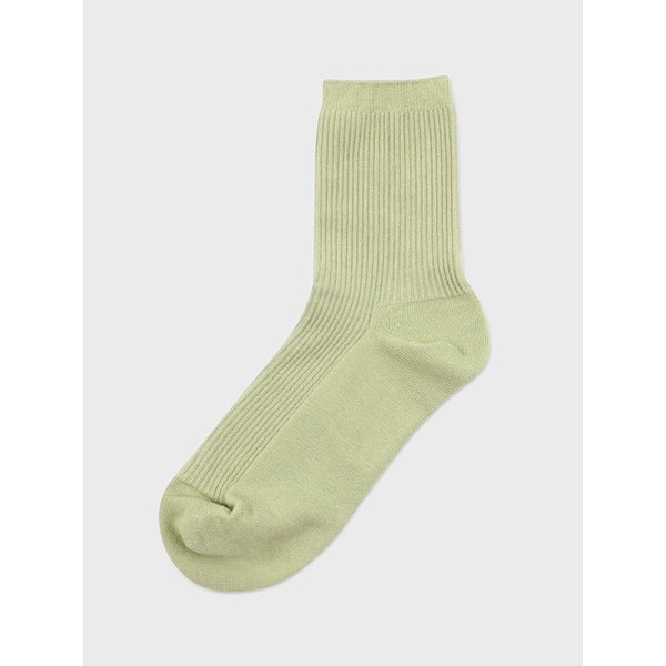 비비드 골지 립 양말(멜론)