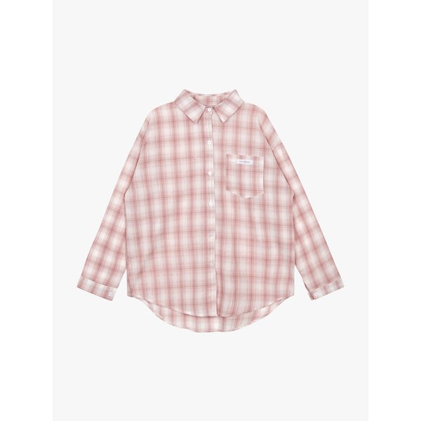 PASTEL CLOUD CHECK SHIRT_PINK