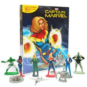 Marvel Captain Marvel 캡틴 마블 비지북   My Busy Books  미니피규어 10개   놀이판