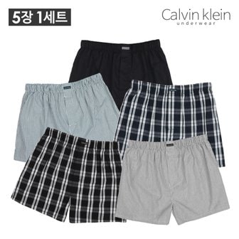 Calvin Klein 캘빈클라인 남성 언더웨어 코튼 클래식 트렁크 5장세트 NB4006