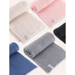 [선물포장] Innigkeit Wool 100% Ribbed Muffler_5 Colors