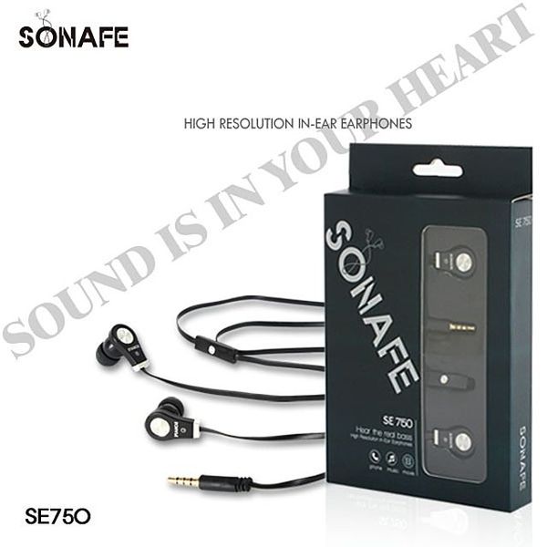블랙 SE750 소나페 커널형 이어폰