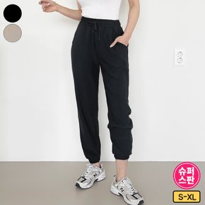 제이지컴퍼니 여성용  너무 편안한 베이직 밴딩 조거 팬츠 바지