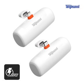 탱글우드 도킹 보조배터리 5,000mAh PD20W 고속충전(C타입, 라이트닝 8핀)