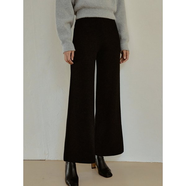 [리퍼브] Wool knit sweat pants (black)