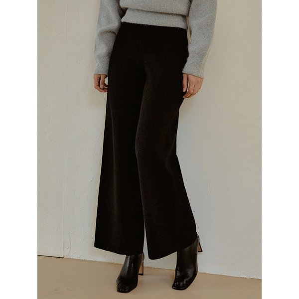 [리퍼브] Wool knit sweat pants (black)