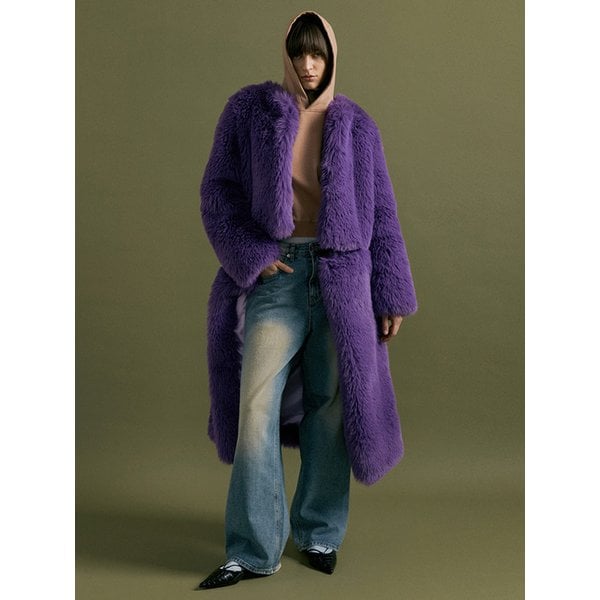 CERA 2way fur coat [purple]