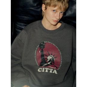 [City Story]New York Citta Sweatshirts_CTT347(Charcoal)