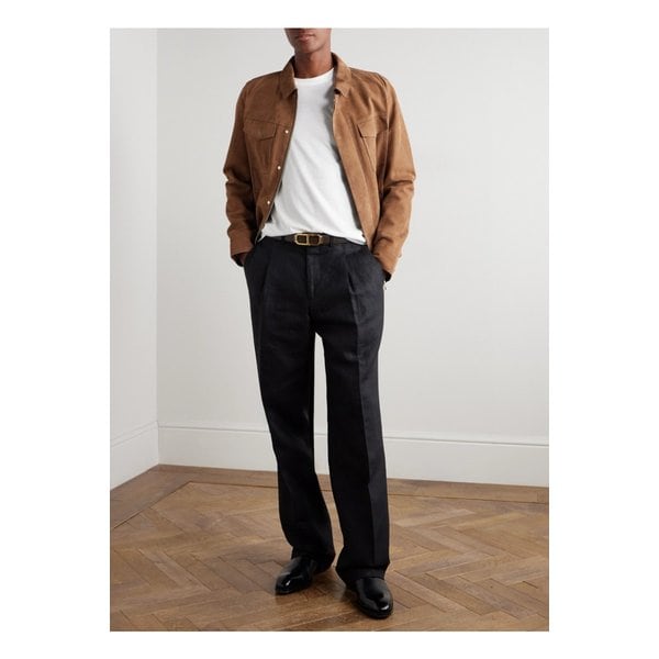 슬림핏 라이오셀 코튼 블렌드 저지 티셔츠 46376663162880738