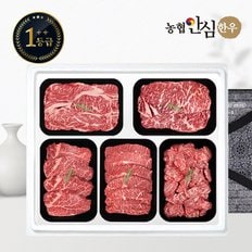 [가정의 달][냉장] 1++(7)등급 한우 선물세트 구이정육1호 2kg (등/채/안/특/국)