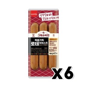 그릭슈바인 육즙가득 로테부어스트 180g 2개입 360g x 6개