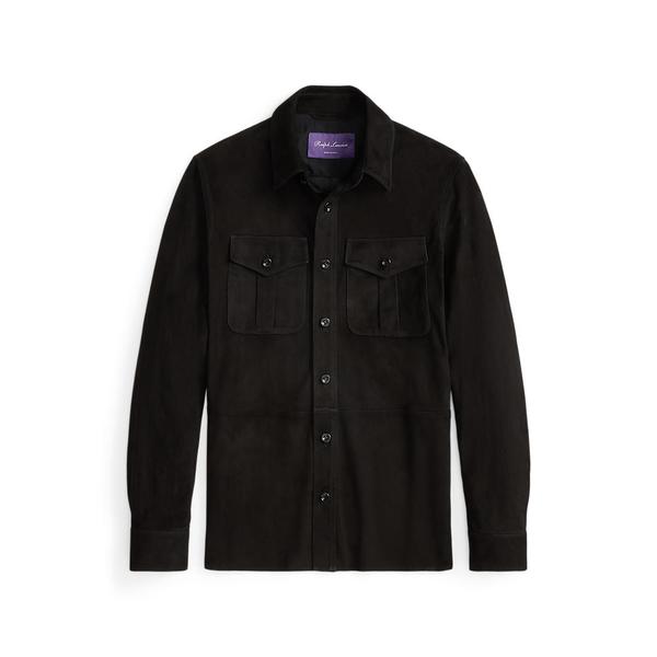 Purple Label 스웨이드 오버셔츠 (MNPLOTW16020276001)