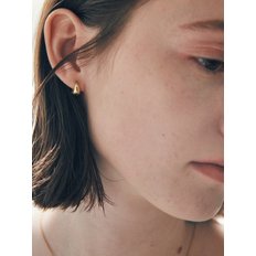 [925 silver] Deux.silver.82 / pigling earring (gold)