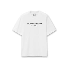 서울 로고 프린트 남성 반팔 티셔츠 W241TS12 721W