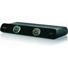 영국 벨킨 허브 Belkin F1DS102Lea SOHO Series 2Port USB/VGA KVM Switch with Audio and Built