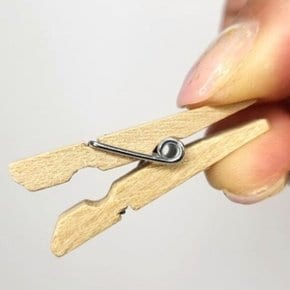 미니 나무집게 인테리어 소품 엽서 사진 집게3.5cm