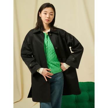빈폴레이디스 25SS A라인 미디엄 맥 코트 - 블랙  BF523TC045