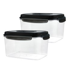 쏙쏙 안심소재 트라이탄 직사각 밀폐용기 - 4300ml 1+1