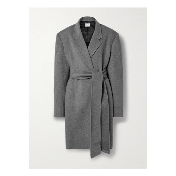 케이트 앤리 벨트 울 펠트 코트 그레이 1647597343309861