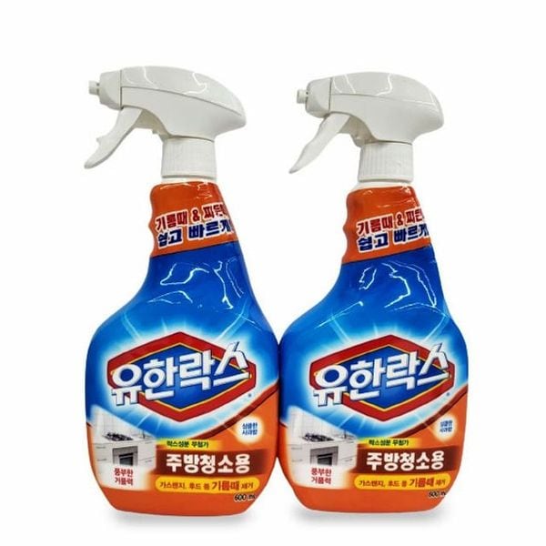 쿨샵 주방청소용 유한락스 세제 기름때제거 600ml 2개