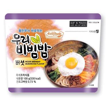 Easybab 우리비빔밥 버섯 100g 전투식량 여행음식 비상식량 간편식