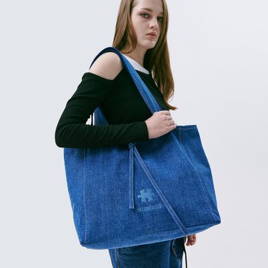 Puzzle reverse big bag_blue