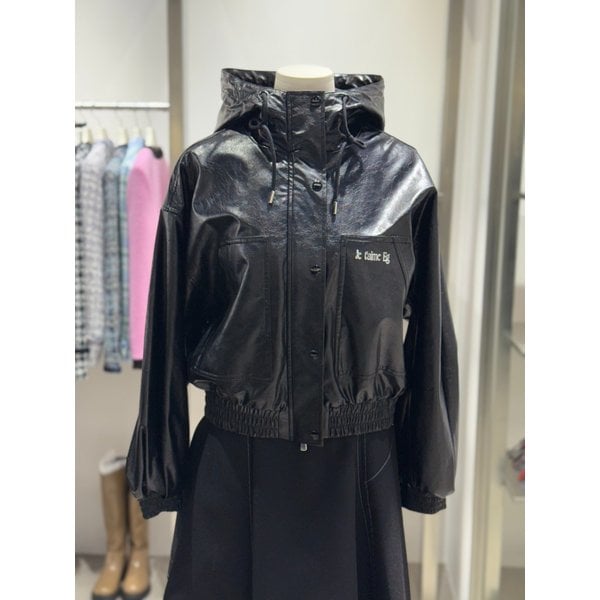 [여주점] 페이크 레더 후드자켓ES1JJ200