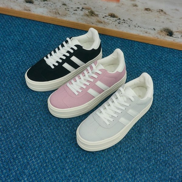 [옷자락] 여성 데일리 캐주얼 심플 투톤 스니커즈