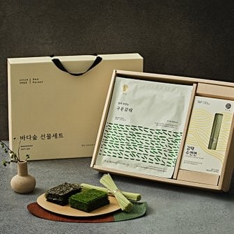 바다숲 [9/10일 오전9시 주문마감][산지직송]   감태수연면 선물세트