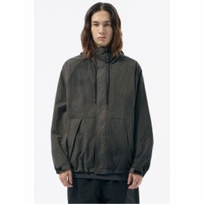 Grey Dyed Fabric Hood Jacket_CWUAA24516GYD