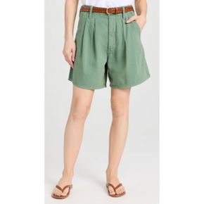 4965598 MOTHER The Pleated Chute Prep Shorts 101410496