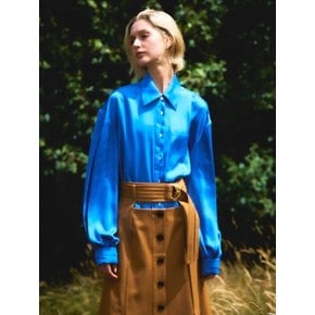 Half-Button Blouse (BLUE)