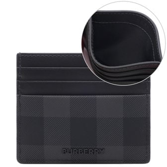버버리 [부산점] 25FW 남성 체크 카드지갑 (8112259 CHARCOAL 25F)