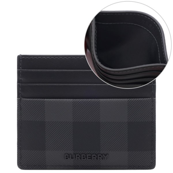 [부산점] 25FW 남성 체크 카드지갑 (8112259 CHARCOAL 25F)