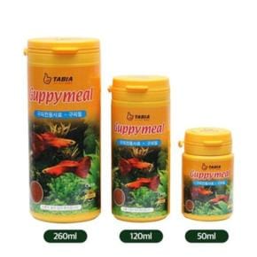 타비아 구피밀 65g 120ml 구피 열대어 사료 물고기 밥 (S49446359)