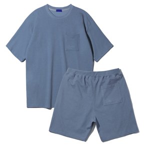 [DE LUXE] 251 Edition. Hello Weekend Half T-Shirt shorts set (3 COLOR)