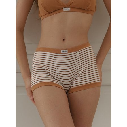 지아나 Camel Stripe Drawers 카멜 스트라이프 드로즈