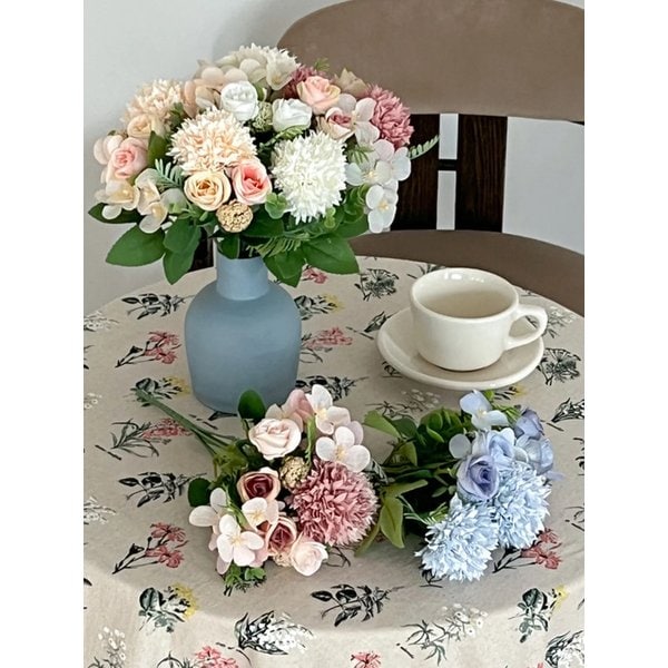 폼폼 장미 믹스 부쉬 조화