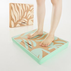 코르크 밸런스패드 민트 브라운 요가 매트 코어강화 재활운동 충격흡수