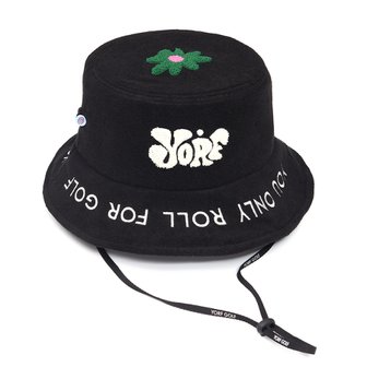 욜프 BUCKET HAT PLANTS BLACK 욜프 버킷햇 플랜트 블랙