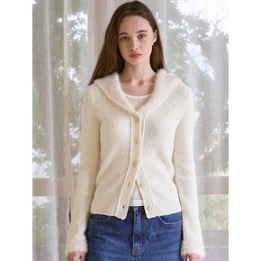 Yeti Furry Sailor Cardigan (Vanilla)