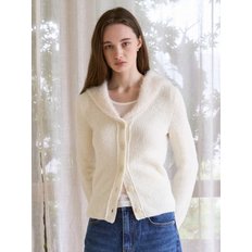 Yeti Furry Sailor Cardigan (Vanilla)