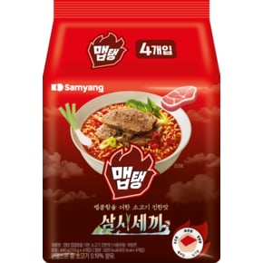 [이마트 단독] 삼양 삼시세끼 맵탱 매콤소고기라면 110g*4개