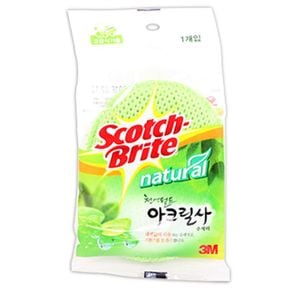 3M 천연펄프 아크릴사 수세미 주방아이템