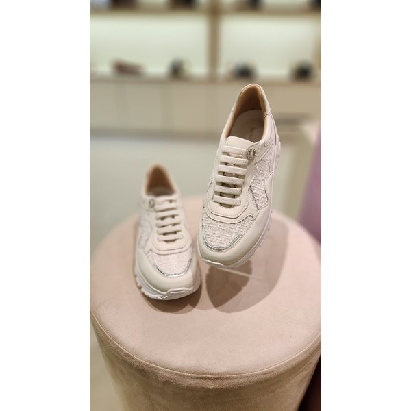 [여주점] 바바라 6cm 트위드 콤비 스니커즈 2컬러 AAJ172