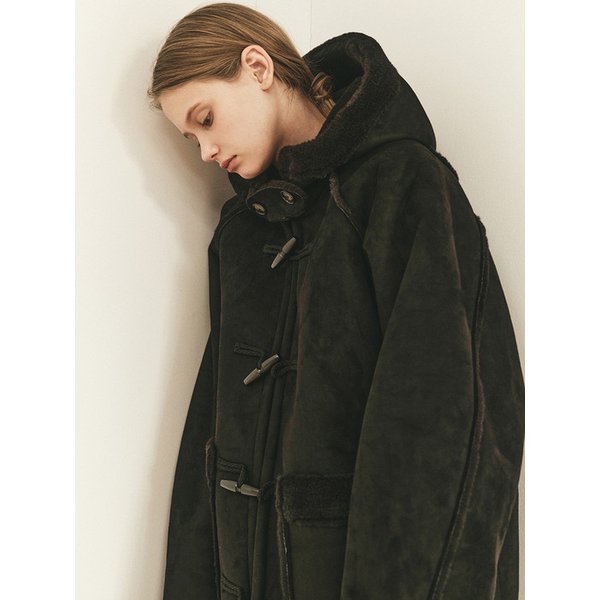 HOODED DUFFLE MUSTANG JACKET_BLACK